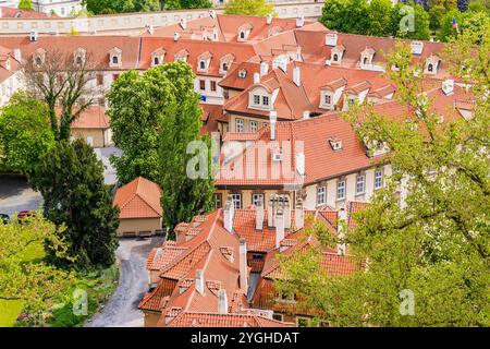 Blick auf das Viertel Malá Strana - Kleinstadt. Prag, Tschechische Republik, Europa Stockfoto