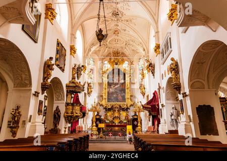 Die Kirche unserer Lieben Frau unter der Kette. Prag, Tschechische Republik, Europa Stockfoto