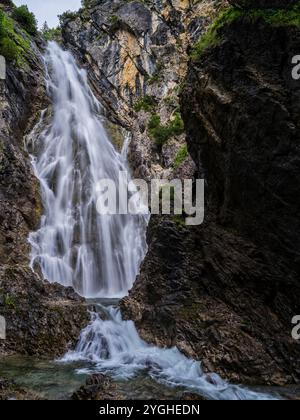 Am Höhenbach oberhalb des Holzgaus im Oberen Lechtal Stockfoto