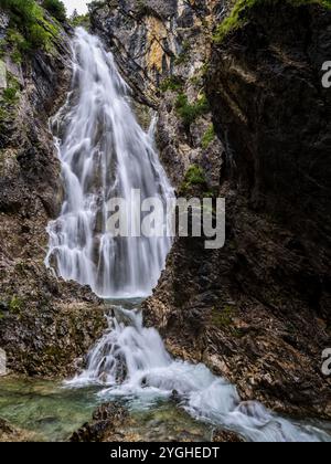 Am Höhenbach oberhalb des Holzgaus im Oberen Lechtal Stockfoto