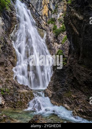 Am Höhenbach oberhalb des Holzgaus im Oberen Lechtal Stockfoto