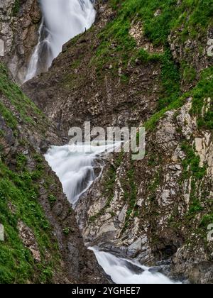 Am Höhenbach oberhalb des Holzgaus im Oberen Lechtal Stockfoto