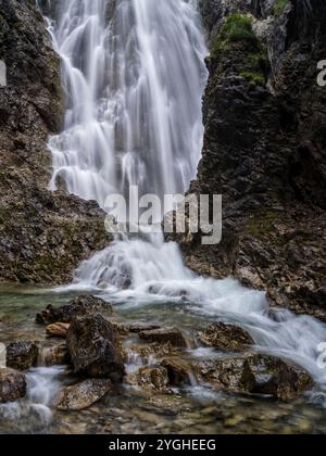 Am Höhenbach oberhalb des Holzgaus im Oberen Lechtal Stockfoto