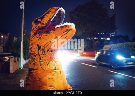Halloween 2024 Kostüme und Dekorationen Stockfoto