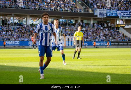 Göteborg, Schweden. September 2023. Thomas Santos für IFK Göteborg im Spiel gegen Brommapojkarna im schwedischen Allsvenskan. Stockfoto