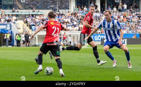 Göteborg, Schweden. 16. September 2023. Spieler Alex Timossi Andersson mit dem Ball für Brommapojkarna im Spiel gegen IFK Göteborg. Stockfoto