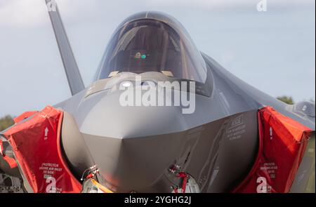 Lockheed Martin F-35 Lightning II Jagdflugzeug auf dem Luftwaffenstützpunkt kleine-Brogel. Peer, Belgien - 8. September 2018 Stockfoto