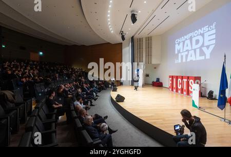 Mailand, Italien. November 2024. 'Sport Movies &amp; TV 2024', proiezione di Campioni del Made in Italy a Palazzo Lombardia - Milano, Italia - Gioved&#xec;, 7. November 2024 (Foto Stefano Porta/LaPresse) 'Sport Movies &amp; TV 2024', Vorführung der Champions von Made in Italy im Palazzo Lombardia - Mailand, Italien - Donnerstag, 7. November 2024 (Foto Stefano Porta/LaPresse) Credit: LaPresse). November 2017 (Foto: LaPresse/Alamy Live News Stockfoto