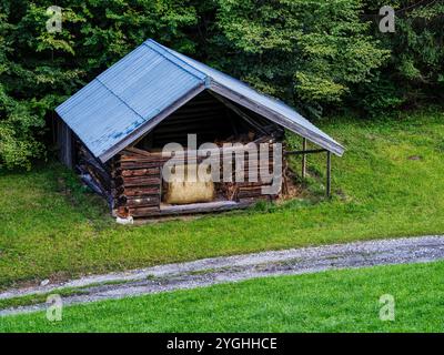 Spätsommer bei Wamberg (Garmisch-Partenkirchen) Stockfoto