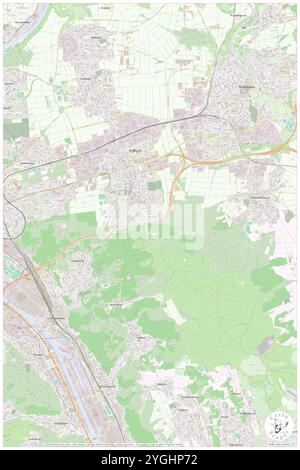 Fellbach, Regierungsbezirk Stuttgart, DE, Deutschland, Baden-Württemberg, n 48 49' 12'', N 9 16' 11'', Karte, Cartascapes Map, veröffentlicht 2024. Erkunden Sie Cartascapes, eine Karte, die die vielfältigen Landschaften, Kulturen und Ökosysteme der Erde enthüllt. Reisen Sie durch Zeit und Raum und entdecken Sie die Verflechtungen der Vergangenheit, Gegenwart und Zukunft unseres Planeten. Stockfoto