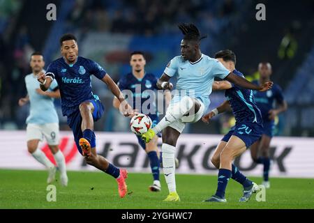 Roma, Italien. November 2024. Lazios Loum Tchaouna während der UEFA Europa League Einzelgruppe zwischen Lazio und Porto im Olympiastadion in Rom, Italien - Donnerstag, 7. November 2024 - Sport Soccer (Foto: Alfredo Falcone/LaPresse) Credit: LaPresse/Alamy Live News Stockfoto