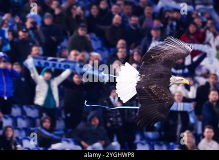 Roma, Latium, ITALIEN. November 2024. 07/11/2024 Rom, Stadio Olimpico, Fußballspiel für die Europa League 2024/24 zwischen SS Latium gegen SSC gegen FC Porto. Auf Foto: Supporters Lazio (Credit Image: © Fabio Sasso/ZUMA Press Wire) NUR REDAKTIONELLE VERWENDUNG! Nicht für kommerzielle ZWECKE! Stockfoto