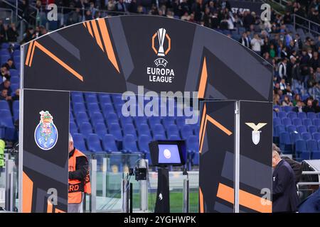 Roma, Latium, ITALIEN. November 2024. 07/11/2024 Rom, Stadio Olimpico, Fußballspiel für die Europa League 2024/24 zwischen SS Latium gegen SSC gegen FC Porto. Auf Foto: (Kreditbild: © Fabio Sasso/ZUMA Press Wire) NUR REDAKTIONELLE VERWENDUNG! Nicht für kommerzielle ZWECKE! Stockfoto