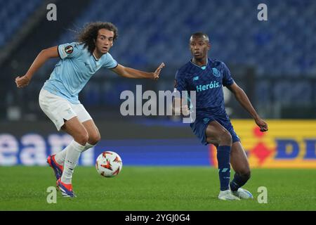 Roma, Italien. November 2024. Matteo Guendouzi aus Lazio während der UEFA Europa League Einzelgruppe zwischen Lazio und Porto im Olympiastadion in Rom, Italien - Donnerstag, 7. November 2024 - Sport Soccer (Foto: Alfredo Falcone/LaPresse) Credit: LaPresse/Alamy Live News Stockfoto