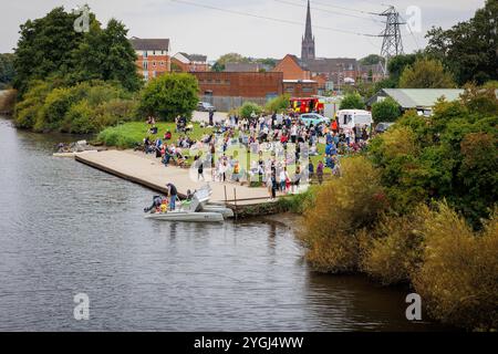 Das Great Warrington and Latchford Duck Race Stockfoto