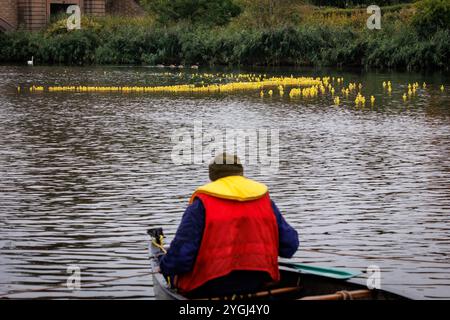 Das Great Warrington and Latchford Duck Race Stockfoto