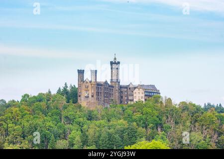 Balduinstein, Schloss Schaumburg in Lahntal, Rheinland-Pfalz, Deutschland Stockfoto