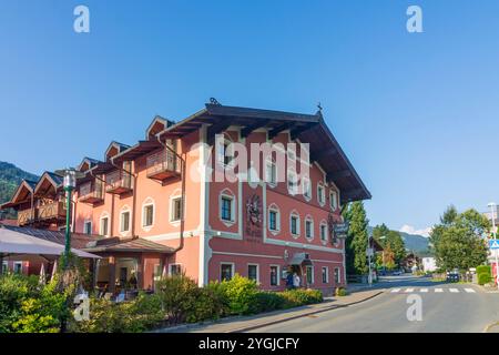 Brixen im Thale, Hotel Reitlwirt in Kitzbüheler Alpen - Brixental, Tirol, Österreich Stockfoto