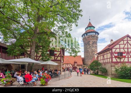 Nürnberg, Nürnberg, Nürnberg Schloss in Mittelfranken, Mittelfranken, Bayern, Deutschland Stockfoto