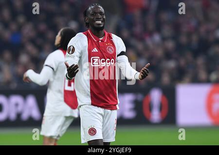 Amsterdam, Deutschland. November 2024. Fussball UEFA Europa League 4. Spieltag Ajax Amsterdam - Maccabi Tel Aviv am 07.11.2024 in der Johan Cruijff Arena in Amsterdam Bertrand Traore ( Amsterdam ) Foto: Revierfoto Credit: ddp Media GmbH/Alamy Live News Stockfoto