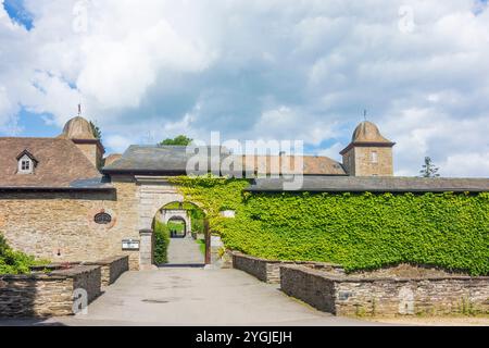 Attendorn, Schloss Schnellenberg im Sauerland, Nordrhein-Westfalen, Deutschland Stockfoto