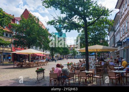 Osterode am Harz, Kornmarkt, Kirche St.-Aegidien-Marktkirche im Harz, Niedersachsen, Deutschland Stockfoto