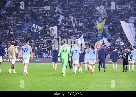 Roma, Latium, ITALIEN. November 2024. 07/11/2024 Rom, Stadio Olimpico, Fußballspiel für die Europa League 2024/24 zwischen SS Latium gegen SSC gegen FC Porto. Auf Foto: Lazio Fußball (Credit Image: © Fabio Sasso/ZUMA Press Wire) NUR REDAKTIONELLE VERWENDUNG! Nicht für kommerzielle ZWECKE! Stockfoto