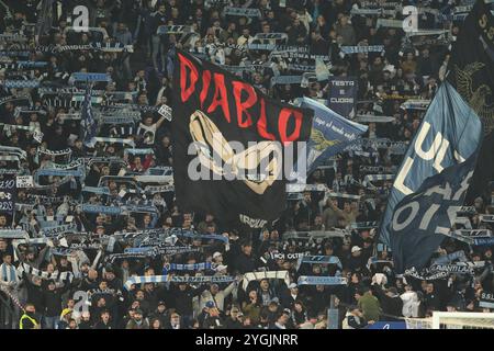 Roma, Italien, 07. November 2024 Unterstützer lazio während der UEFA Europa League zwischen SS Lazio und FC Porto:Agostino Gemito/Alamy Live News Stockfoto