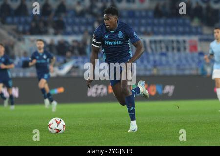 Roma, Italien,07 November,2024 Samu Omorodion vom FC Porto in Aktion während der UEFA Europa League zwischen SS Lazio gegen FC Porto:Agostino Gemito/Alamy Live News Stockfoto