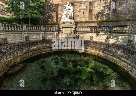 Die Donauquelle in Donaueschingen, Baden-Württemberg Stockfoto