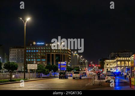 Grand Hammad Street, Souq Waqif, abends, Altstadt, Doha, Katar, Katar, Persischer Golf, Naher Osten, Asien Stockfoto