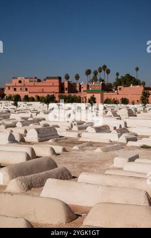Marrakesch, Mellah, Friedhof, Jüdisches Viertel, Jüdischer Friedhof Miaara, Sehenswürdigkeiten, Stadt, Maghreb, Marokko Stockfoto