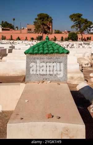 Marrakesch, Mellah, Friedhof, Jüdisches Viertel, Jüdischer Friedhof Miaara, Sehenswürdigkeiten, Stadt, Maghreb, Marokko Stockfoto