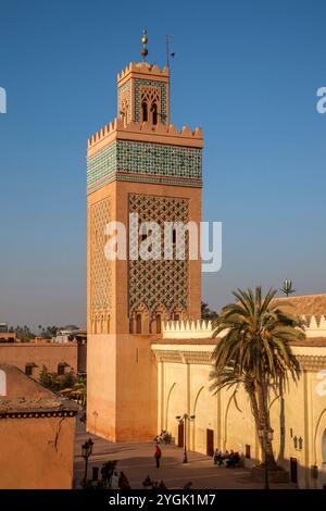 Marrakesch, Moschee al-Mansur, Kasbah-Moschee, Medina, Architektur, Islam, Stadt, Maghreb, Marokko, Stockfoto