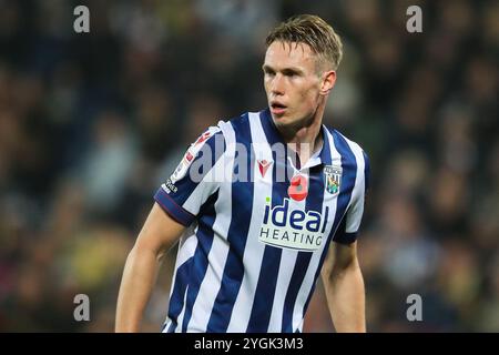 Torbjørn Heggem of West Bromwich Albion während des Sky Bet Championship Matches West Bromwich Albion vs Burnley at the Hawthorns, West Bromwich, Vereinigtes Königreich, 7. November 2024 (Foto: Gareth Evans/News Images) Stockfoto