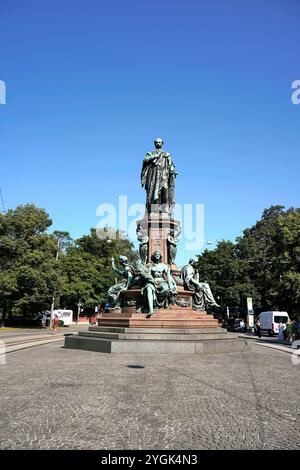 Deutschland, Bayern, München, Maximilianstraße, Denkmal für Maximilian II. König von Bayern, Max II. Denkmal Stockfoto