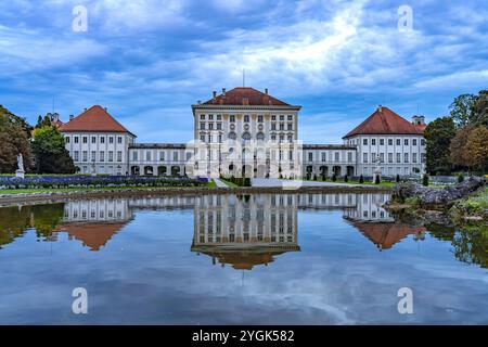 Schloss Nymphenburg in München, Bayern, Deutschland Stockfoto