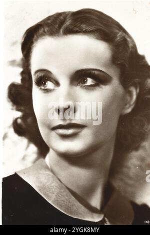 Vivien Leigh englische Schauspielerin – ein Vintage-Foto der englischen Schauspielerin Vivien Leigh, die vor allem für ihre Rolle als Scarlett in „vom Wind verweht“ bekannt ist Stockfoto