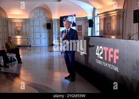 Rom: Villa Miani. Präsentation der Turiner Filmfestspiele. Auf dem Foto: Enzo Ghigo Stockfoto