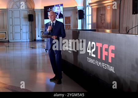 Rom: Villa Miani. Präsentation der Turiner Filmfestspiele. Auf dem Foto: Enzo Ghigo Stockfoto