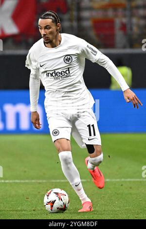 Frankfurt, Deutschland. November 2024. Fussball UEFA Europa League 4. Spieltag Eintracht Frankfurt - Rigas FS am 24.10.2024 im Deutschen Bank Park in Frankfurt Hugo Ekitike ( Frankfurt ) Foto: Revierfoto Credit: ddp Media GmbH/Alamy Live News Stockfoto