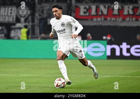 Frankfurt, Deutschland. November 2024. Fussball UEFA Europa League 4. Spieltag Eintracht Frankfurt - Rigas FS am 24.10.2024 im Deutschen Bank Park in Frankfurt Omar Marmoush ( Frankfurt ) Foto: Revierfoto Credit: ddp Media GmbH/Alamy Live News Stockfoto