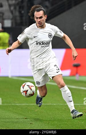 Frankfurt, Deutschland. November 2024. Fussball UEFA Europa League 4. Spieltag Eintracht Frankfurt - Rigas FS am 24.10.2024 im Deutschen Bank Park in Frankfurt Arthur Theate ( Frankfurt ) Foto: Revierfoto Credit: ddp Media GmbH/Alamy Live News Stockfoto