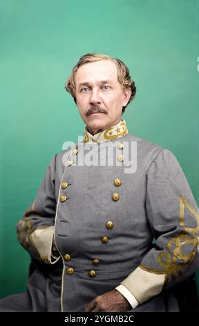 Porträt von Brigadegeneral Joseph R. Anderson, Offizier der konföderierten Armee. Erstellt zwischen 1861 und 65. Unbekannter Fotograf. Stockfoto