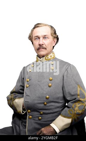 Porträt von Brigadegeneral Joseph R. Anderson, Offizier der konföderierten Armee. Erstellt zwischen 1861 und 65. Unbekannter Fotograf. Stockfoto