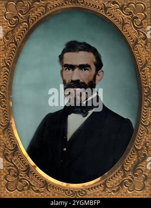 Braxton Bragg etwa 40 Jahre alt. Um 1857. Nicht identifizierter Fotograf. Stockfoto