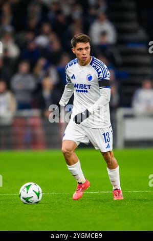 13 (FCK) - Rodrigo Huescas. Europa Conference League: FC København vs İstanbul Başakşehir F.K. - 07.11.2024. København, Danmark. 7. November 2024. Stockfoto