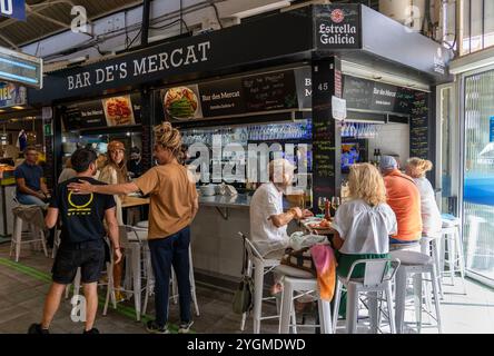 Markthalle Mercat de Santa Catalina, Palma de Mallorca, Spanien Stockfoto