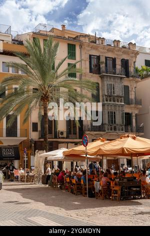 Placa de Llotja, Mallorca, Spanien Stockfoto