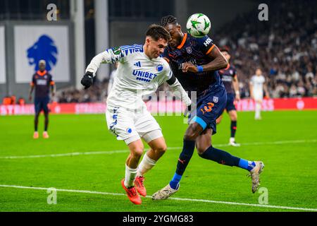 13 (FCK) - Rodrigo Huescas, 3 (IBA) - Jerome Opoku. Europa Conference League: FC København vs İstanbul Başakşehir F.K. - 07.11.2024. København, Da Stockfoto